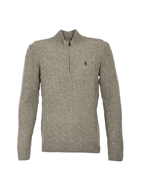 Dolcevita con zip in lana e cashmere Grigio POLO RALPH LAUREN | 710876766008